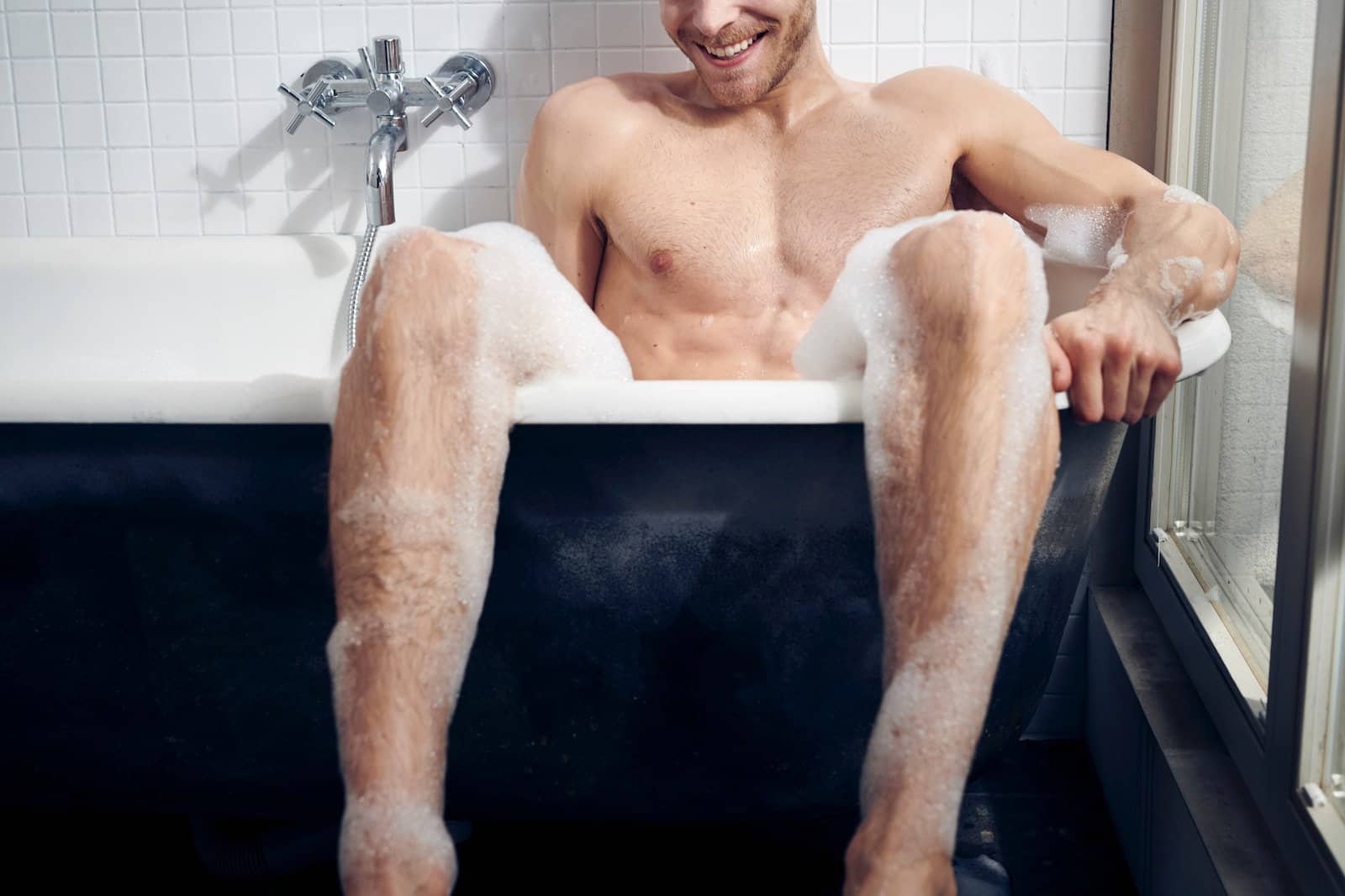 Hot bath before a workout